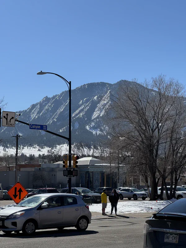 Rocky Mountains view from Bouler