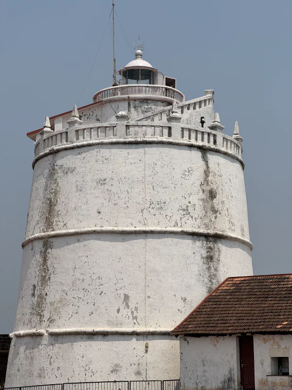 Historic 17th-century Aguada Lighthouse in Goa